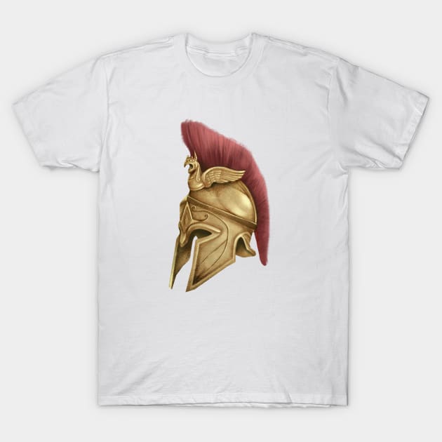 Assasin's Creed Odyssey Spartan helmet T-Shirt by dbcreations25